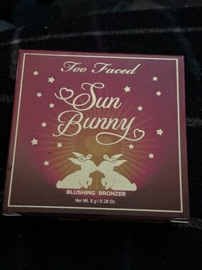 Too Faced Sun Bunny Blushing Bronzer - Deep Pink & Gold Accents
